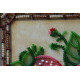 Mini Bead Embroidery Kit on Art Canvas "Ripe strawberry"