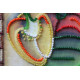Mini Bead Embroidery Kit on Art Canvas "Sweet Peppers"