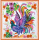 Mini Bead Embroidery Kit on Art Canvas "Petricovs painting"