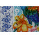 Mini Bead Embroidery Kit on Art Canvas "Call of the cockerel"