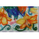Mini Bead Embroidery Kit on Art Canvas "Call of the cockerel"