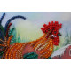 Mini Bead Embroidery Kit on Art Canvas "Happy Christmas"