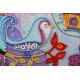 Mini Bead Embroidery Kit on Art Canvas "Spring for birds"