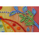 Mini Bead Embroidery Kit on Art Canvas "Summer rain"