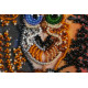 Mini Bead Embroidery Kit on Art Canvas "Day and night"