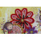 Mini Bead Embroidery Kit on Art Canvas "Colored moths"