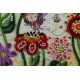 Mini Bead Embroidery Kit on Art Canvas "Colored moths"