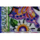 Mini Bead Embroidery Kit on Art Canvas "Butterfly in flowers"