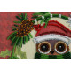 Mini Bead Embroidery Kit on Art Canvas "Christmas motif"