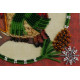 Mini Bead Embroidery Kit on Art Canvas "Christmas motif"