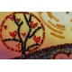 Mini Bead Embroidery Kit on Art Canvas "Unforgettable evening"