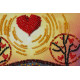 Mini Bead Embroidery Kit on Art Canvas "Unforgettable evening"