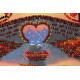 Mini Bead Embroidery Kit on Art Canvas "Unforgettable evening"