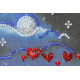 Mini Bead Embroidery Kit on Art Canvas "Romantic trip"