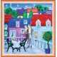 Mini Bead Embroidery Kit on Art Canvas "Table for two"