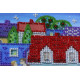 Mini Bead Embroidery Kit on Art Canvas "Table for two"