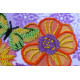 Mini Bead Embroidery Kit on Art Canvas "Amazing flowers"