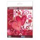 Mini Bead Embroidery Kit on Art Canvas "Loving hearts"