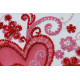 Mini Bead Embroidery Kit on Art Canvas "Loving hearts"