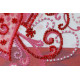 Mini Bead Embroidery Kit on Art Canvas "Loving hearts"
