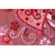 Mini Bead Embroidery Kit on Art Canvas "Loving hearts"