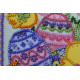 Mini Bead Embroidery Kit on Art Canvas "Easter patterns"