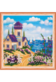 Mini Bead Embroidery Kit on Art Canvas "Horizon"