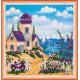 Mini Bead Embroidery Kit on Art Canvas "Horizon"