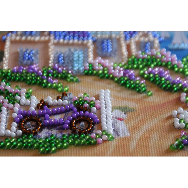 Mini Bead Embroidery Kit on Art Canvas "Horizon"