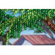 Mini Bead Embroidery Kit on Art Canvas "Hut by the sea"