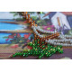 Mini Bead Embroidery Kit on Art Canvas "Hut by the sea"
