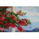 Mini Bead Embroidery Kit on Art Canvas "Sea outside the window"