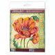Mini Bead Embroidery Kit on Art Canvas "Red velvet"