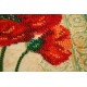 Mini Bead Embroidery Kit on Art Canvas "Red velvet"
