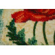 Mini Bead Embroidery Kit on Art Canvas "Red velvet"