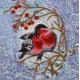 Mini Bead Embroidery Kit on Art Canvas "Warmth together"