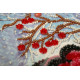 Mini Bead Embroidery Kit on Art Canvas "Warmth together"