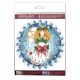 Mini Bead Embroidery Kit on Art Canvas "Christmas angel"