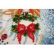 Mini Bead Embroidery Kit on Art Canvas "Christmas angel"