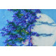 Mini Bead Embroidery Kit on Art Canvas "Full moon"