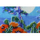 Mini Bead Embroidery Kit on Art Canvas "Full moon"