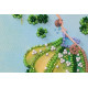 Mini Bead Embroidery Kit on Art Canvas "Letter of happiness"