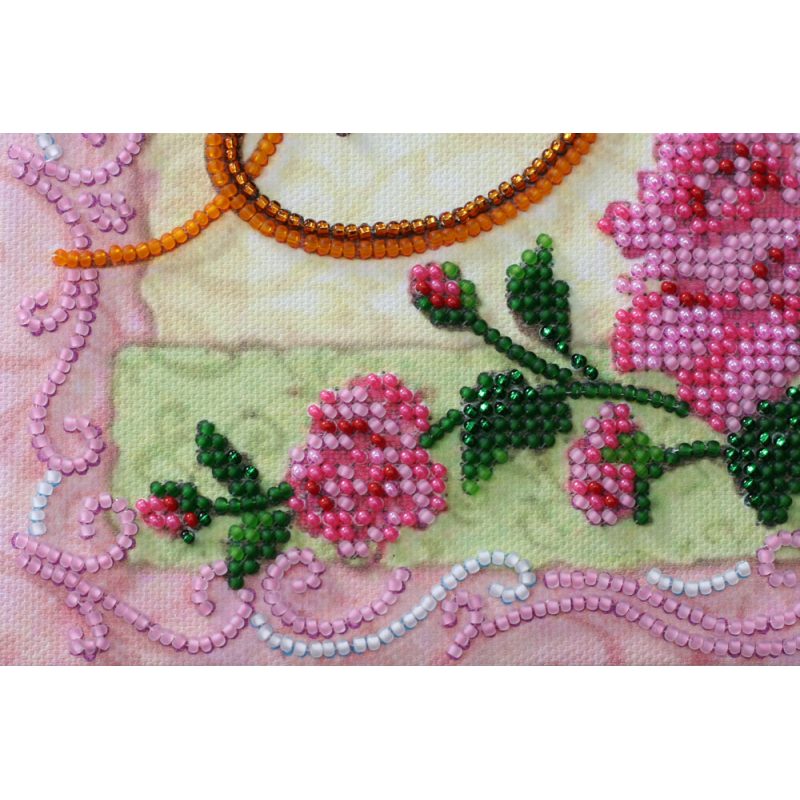 Mini Bead Embroidery Kit on Art Canvas "Believe"