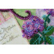 Mini Bead Embroidery Kit on Art Canvas "Love"