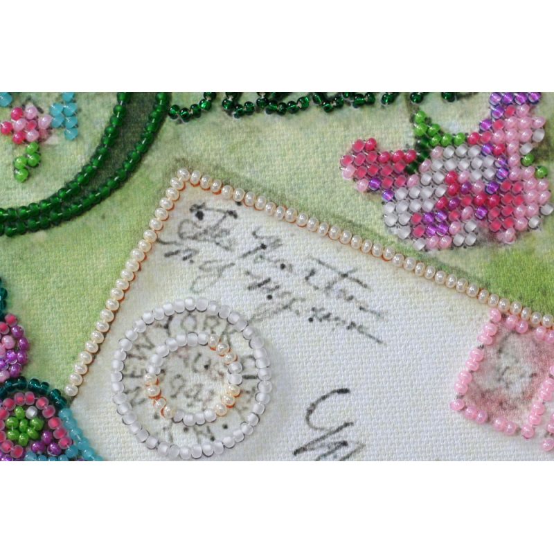 Mini Bead Embroidery Kit on Art Canvas "Dream"