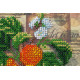 Mini Bead Embroidery Kit on Art Canvas "Apricot branch"