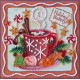 Mini Bead Embroidery Kit on Art Canvas "Aroma of the holiday"