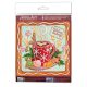 Mini Bead Embroidery Kit on Art Canvas "Aroma of the holiday"
