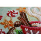 Mini Bead Embroidery Kit on Art Canvas "Aroma of the holiday"
