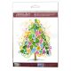 Mini Bead Embroidery Kit on Art Canvas "The heart of the holiday"